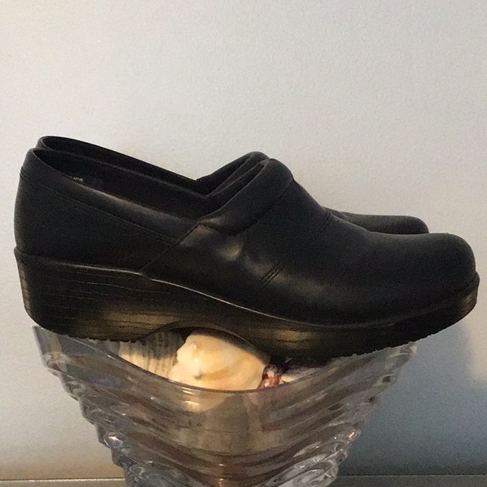 Abeo BIO System Comfort Nursing Resistant Black Leather Clogs Women’s 10 M